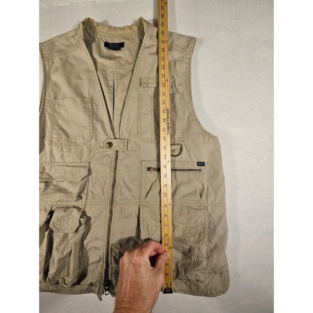 5.11‎ Tactical Series 80001 Vest Mens Khaki Tan Multi Pocket Utility Cargo XL